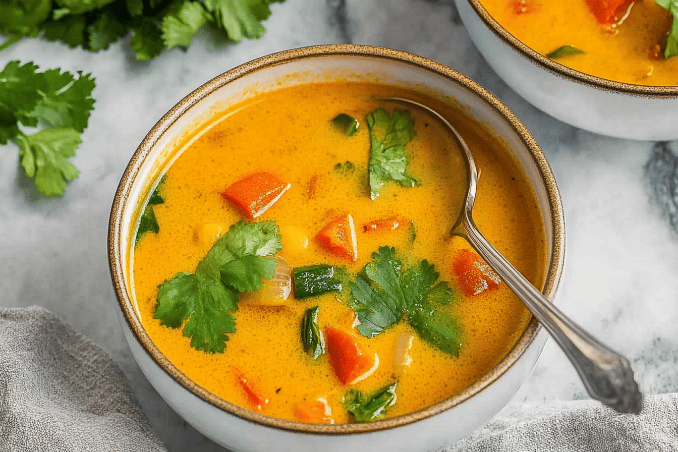 Amazing Cozy Spiced Coconut Curry Soup Recipe