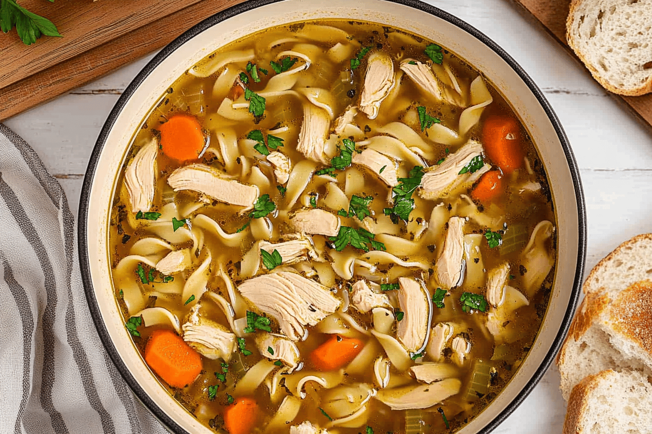 The Best Cozy Turkish Chicken Noodle Soup